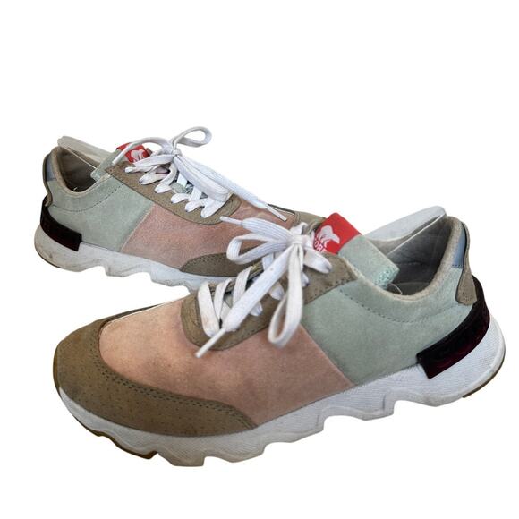 Sorel Size 8.5 Colorful Pink Kinetic Lite Athletic Sneaker Shoe Walking Comfort - Picture 1 of 11